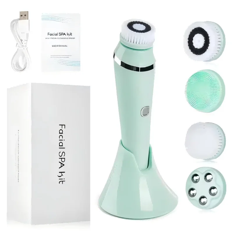 Waterproof IPX7 Deep Clean Facial Exfoliating Massager Brush