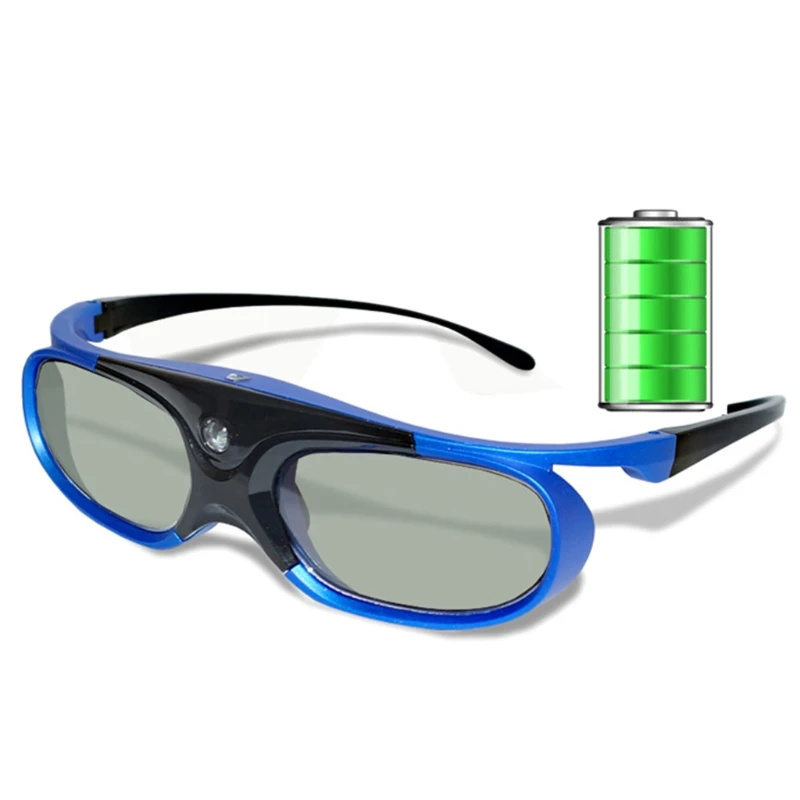 3D Glasses Active Shutter Rechargeable Eyewear for DLP-Link Optama Acer BenQ ViewSonic Sharp Projectors Glasses