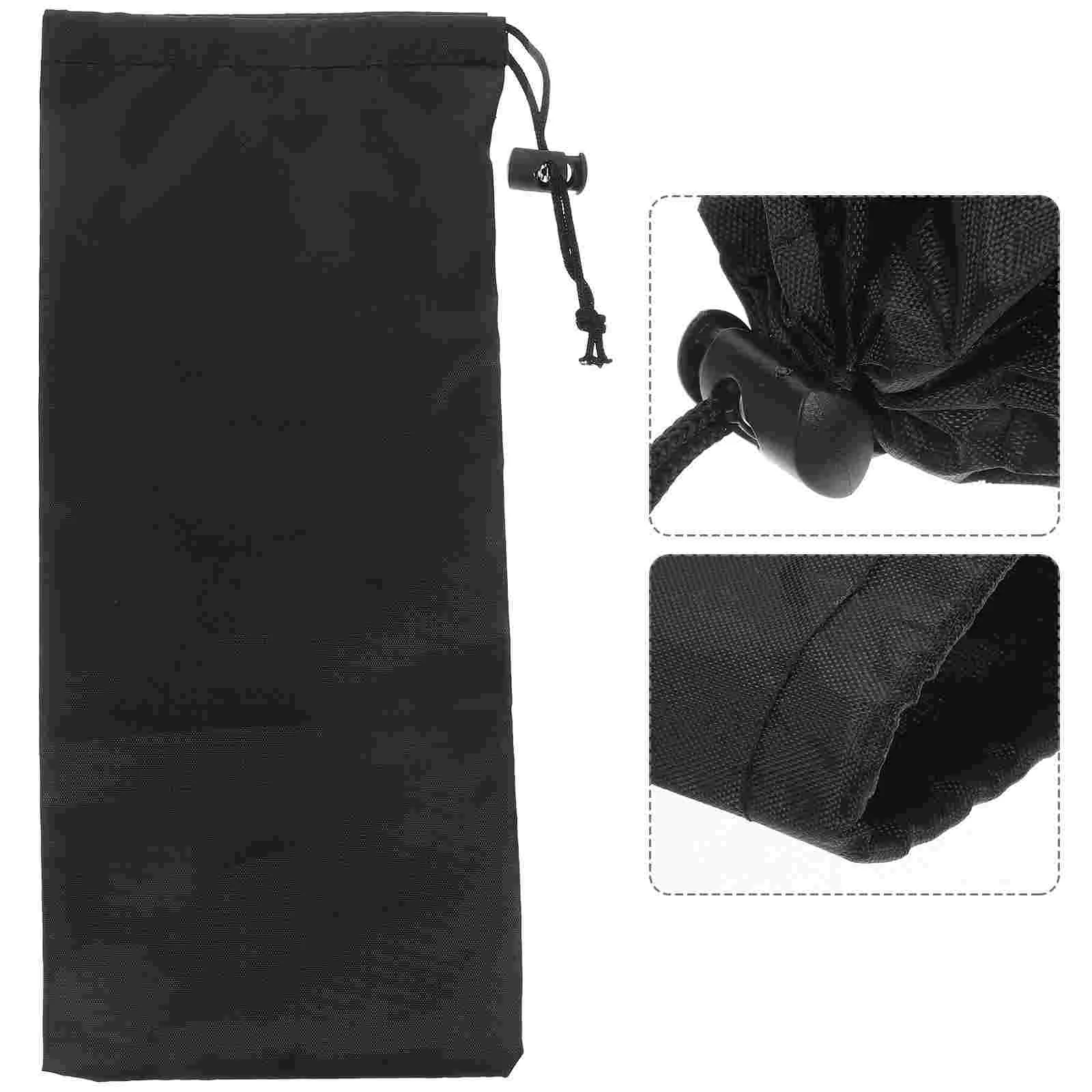 Foldable Alpenstock Storage Bag Hiking Bag Alpenstock Package Walking Stick Accessories (black) 5