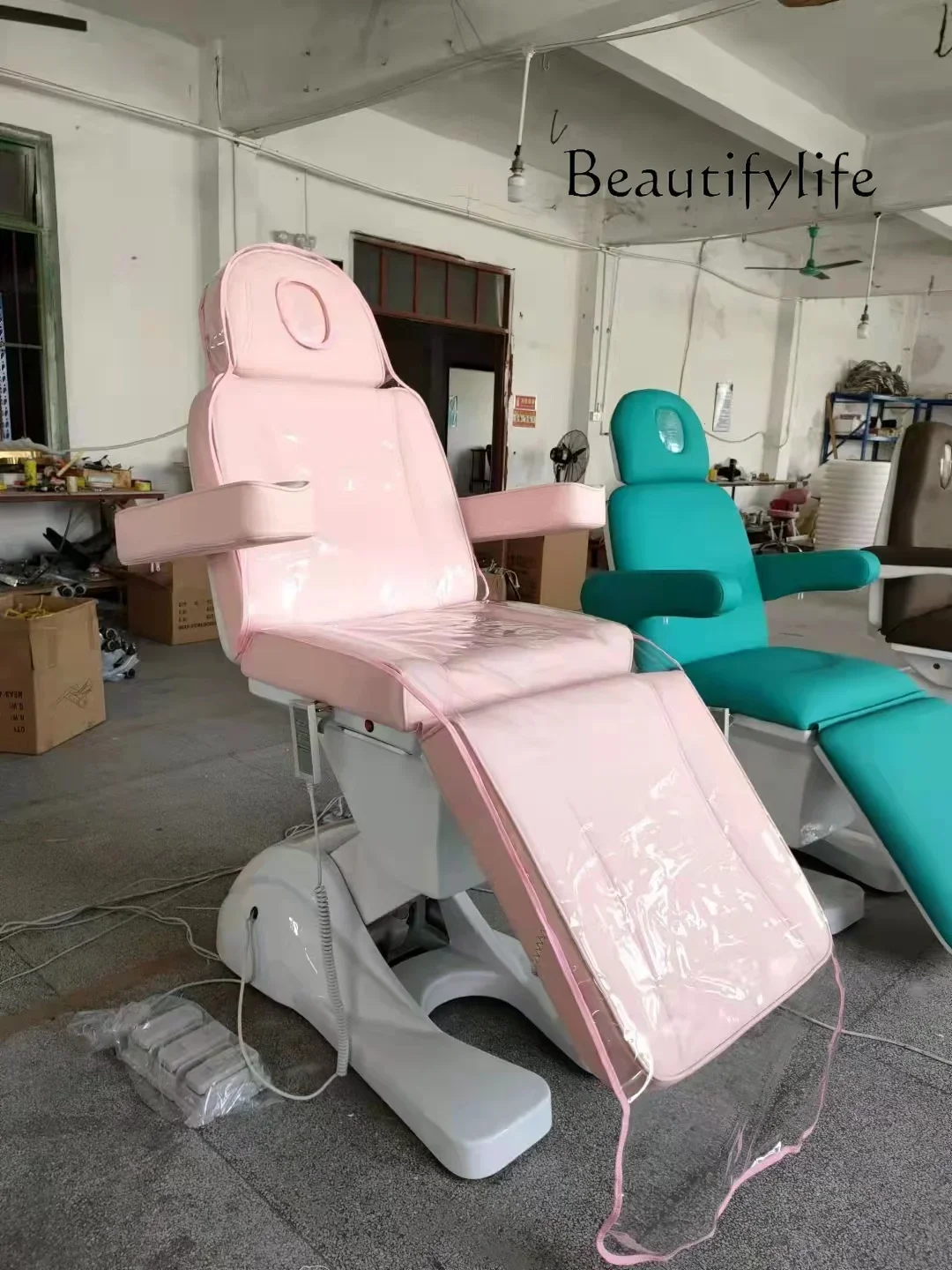 

Simple Retro Electric Beauty Tattoo Embroidery Bed Multifunctional Beauty Salon Special Solid Color Non-Slip Chair