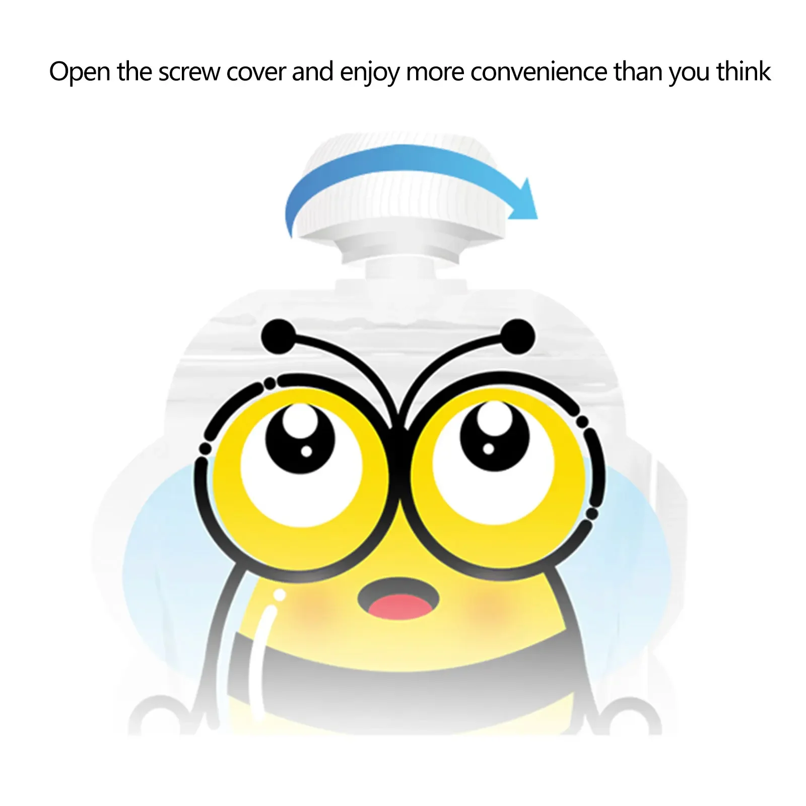 Baby food storage containers Portable food storage box Food pouch 8pcs Reusable Food storage bag Yogurt Milk Food pouches Refillable Kids toddlers Supplementary squeeze bottle Random