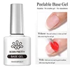 BORN PRETTY Peel Off Base Gel Long Wear Super Top Coat Basic Nail Gel Polish Enamel Varnish Soak Off Nail Art Manicure 10ml 5