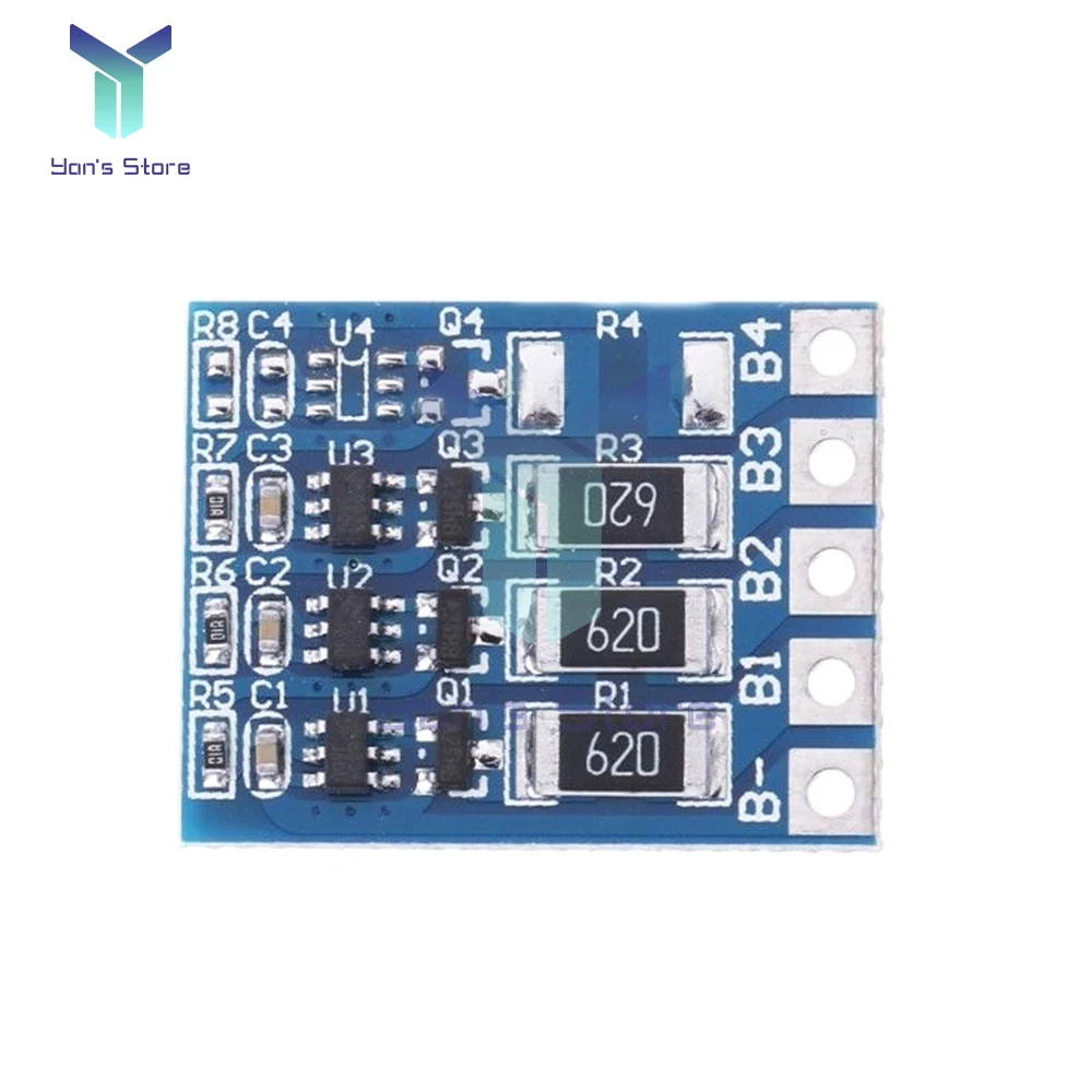 Carte d'équilibrage pour batterie lithium 3S 4.2V 58mA, idéale pour chargeur multiport, avec câbles de connexion.