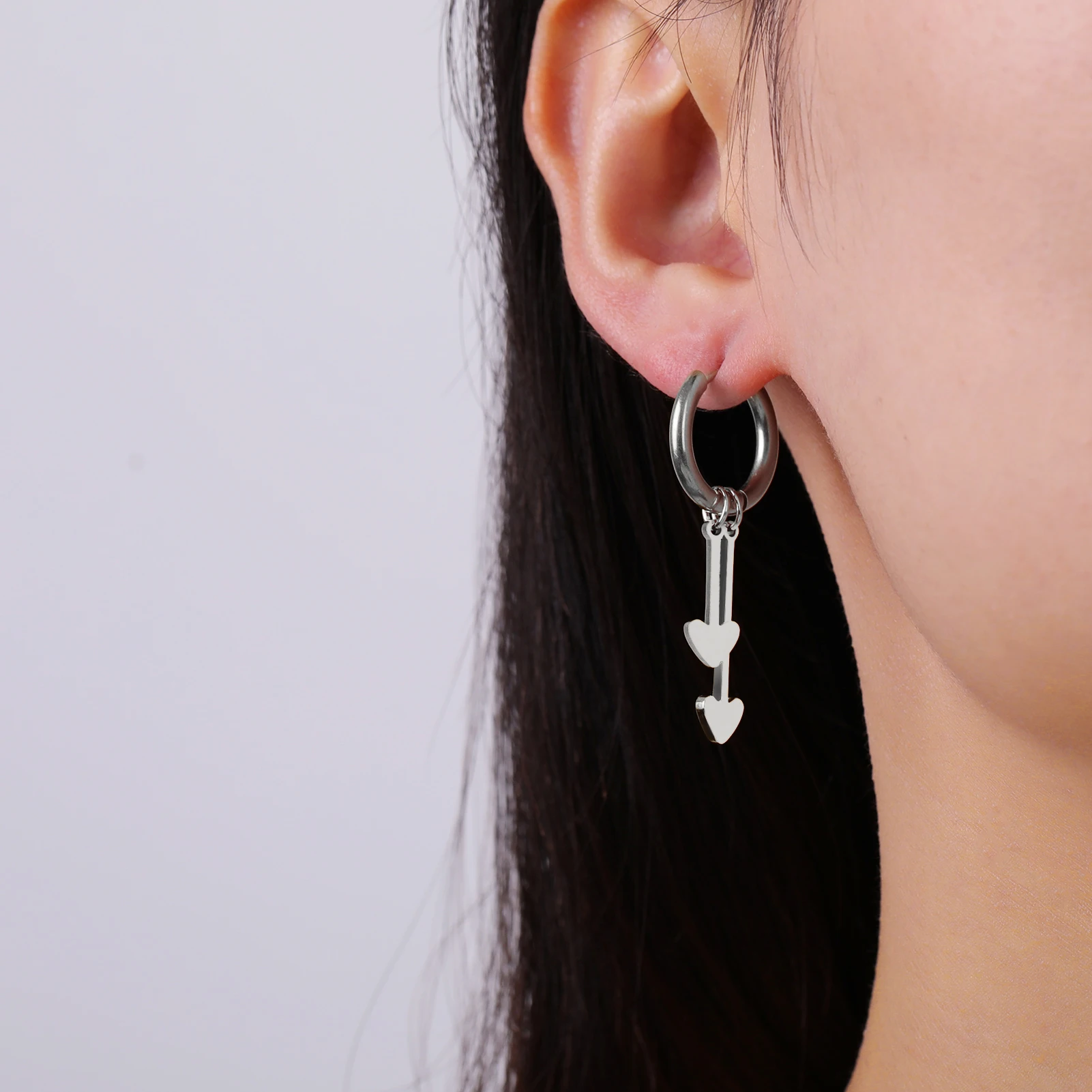 Skyrim Stainless Steel Gold Color Hoop Earrings Women Heart Star Saturn Pendant Tassel Earrings Fashion Jewelry Christmas Gift hoop earrings pendant earrings crystal tassel earrings