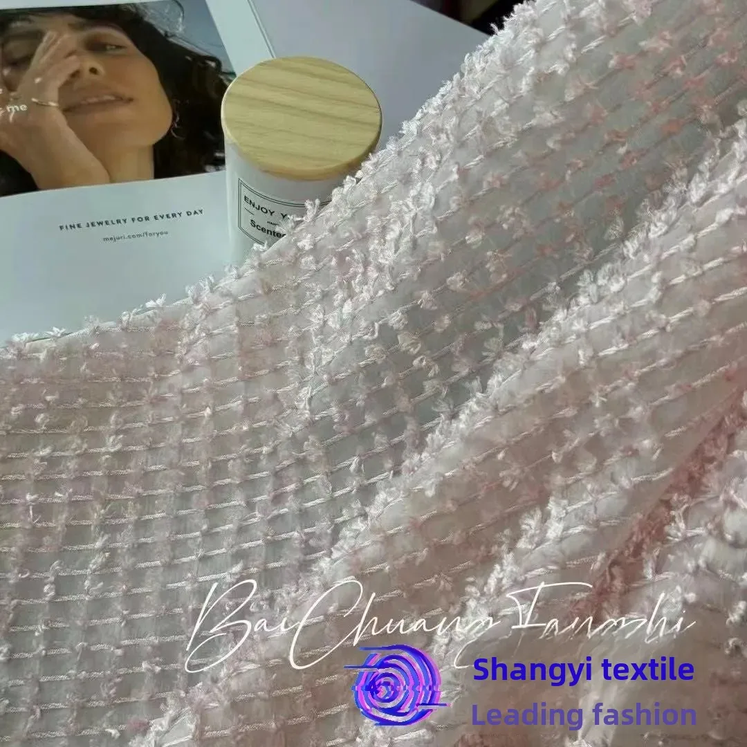봄 여름 새로운 스타일 나일론 3D 컷아웃 패션 여성 드레스 아동 의류 정장 원단 R716 의류 액세서리