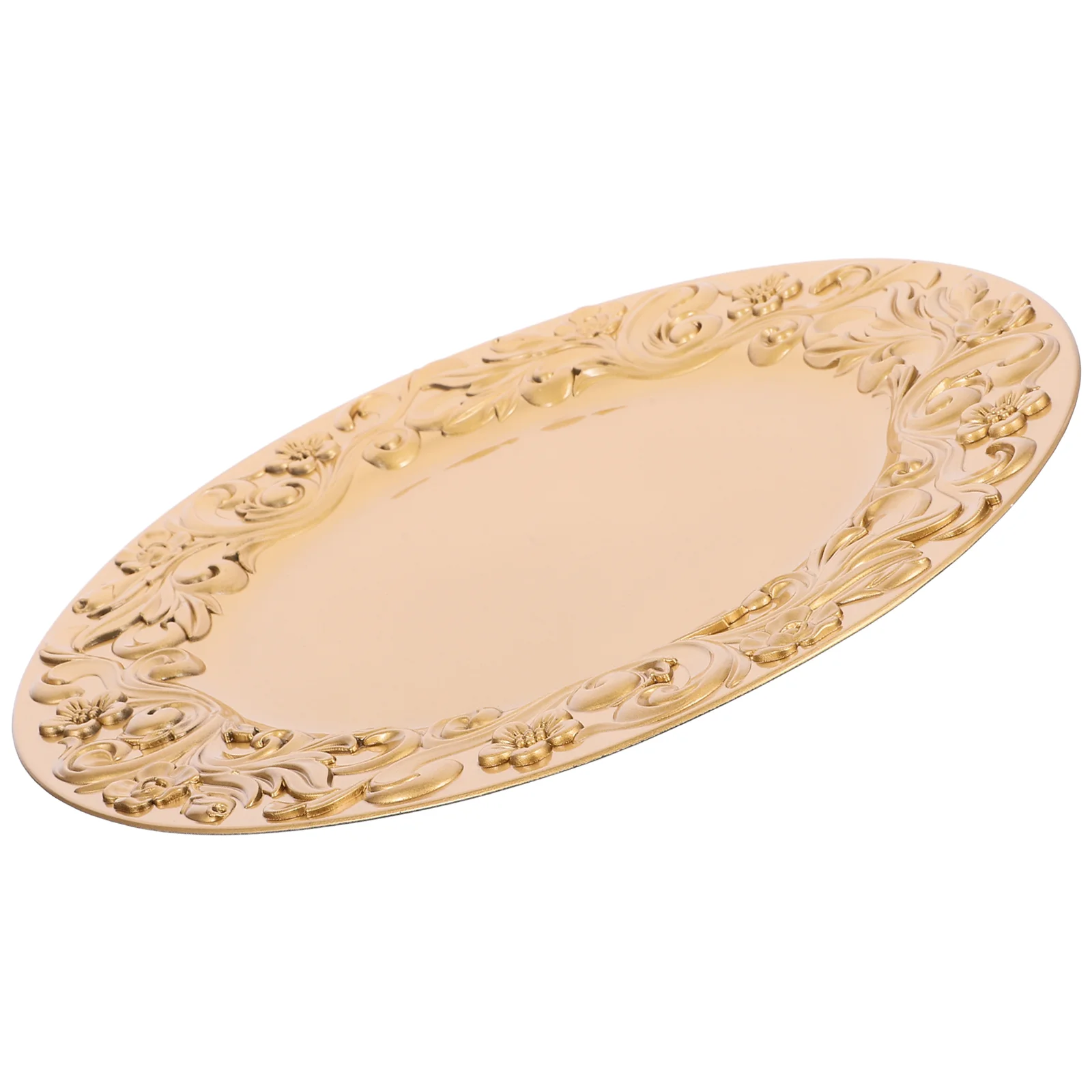 

Vintage Carved Tray Display Jewelry Decor Dining Table Ring Holder Dish Pp Plate Earring