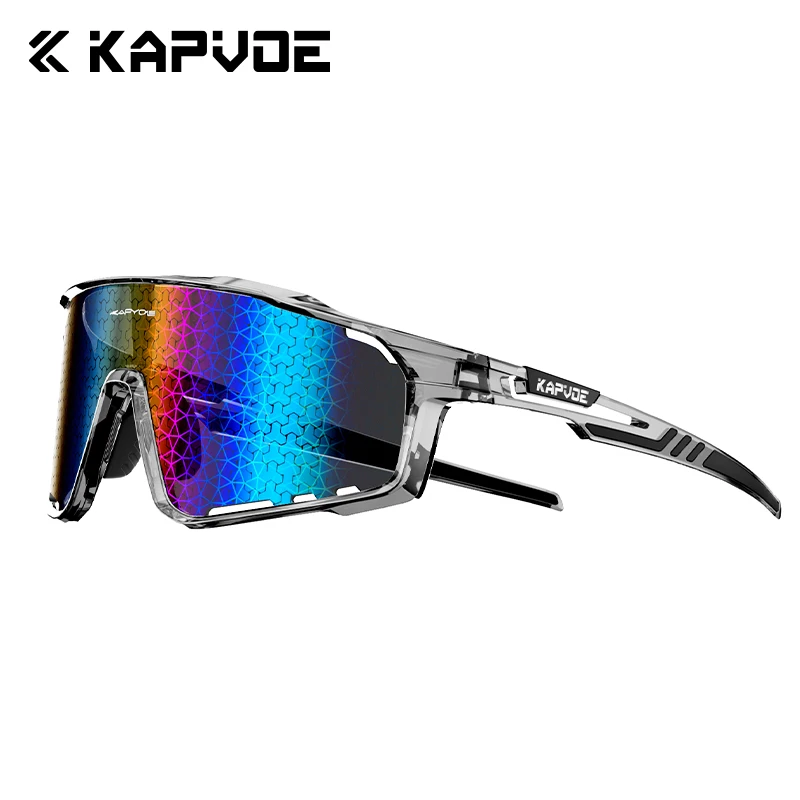 Lunettes vélo KAPVOE à lentilles nano - Technologie avancée pour pêcheurs, protection UV400 maximale