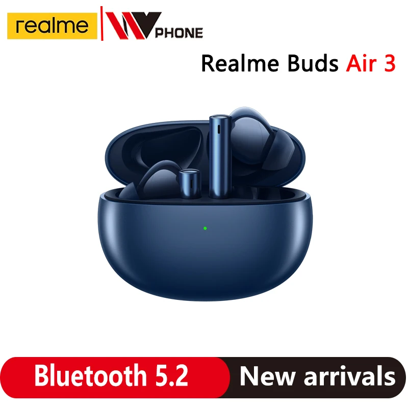Наушники Realme buds air 3 Bluetooth 5 2 с активным шумоподавлением 42 дБ |