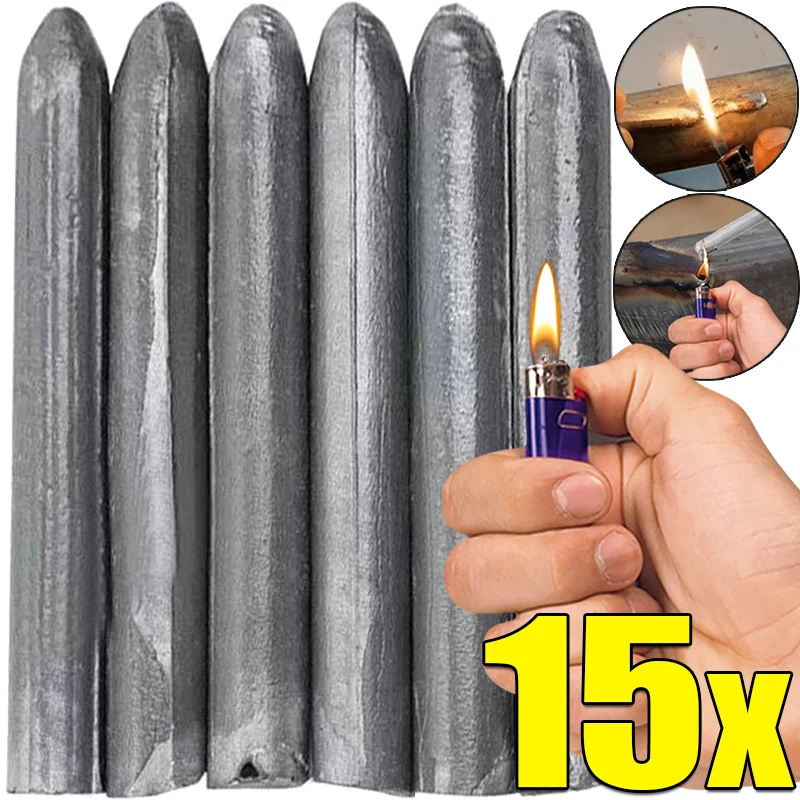 15/3pcs Low Temperature Easy Melt Welding Rods for Soldering Aluminum Repairing Agent Kit Stainless Steel Copper Iron Solder Rod 30 3pcs low temperature easy melt welding rods for soldering aluminum repairing agent kit stainless steel copper iron solder rod