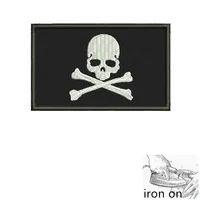 New Skull Logo Hook and Loop Embroidery Patch – Tactical Morale Badge for Backpack, Jacket, Hat, Jeans & Bag - Image 5