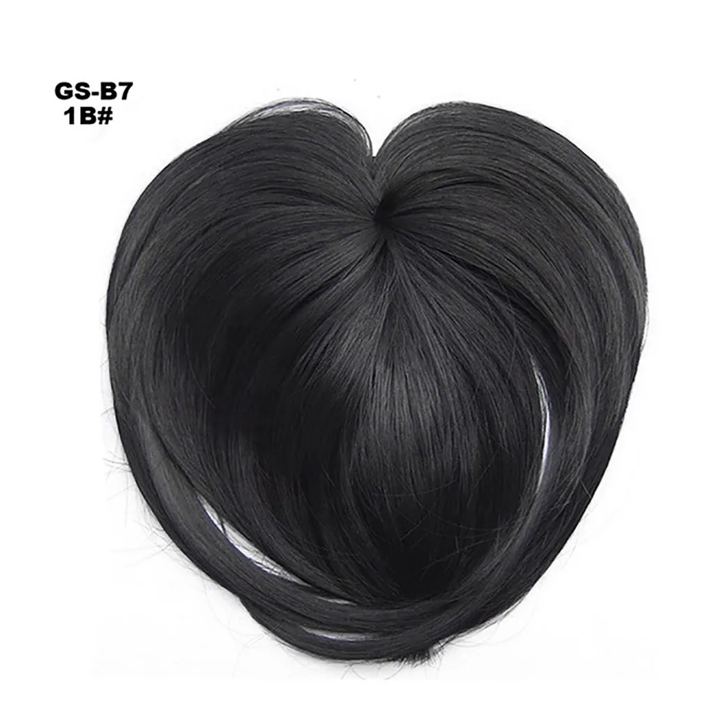 Human Hair Toppers for Women Clips in Human Hair Bangs Fringe Hairpieces Middle human hair extensions