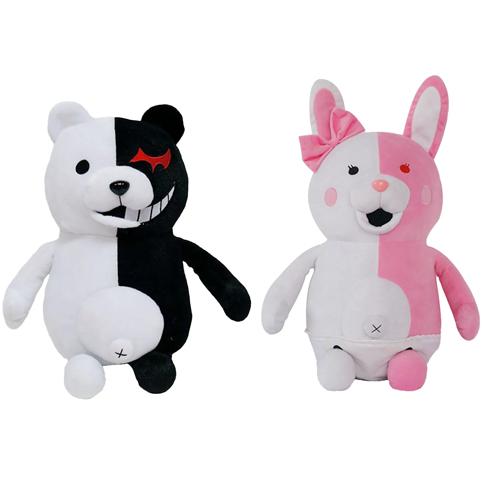 25cm/9.8" Danganronpa Monokuma Black&White Bear Dangan Ronpa Soft Plush Toy Doll 