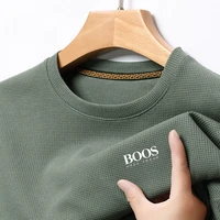 T-shirt à manches courtes pour hommes, décontracté et à la mode, haut confortable à col rond, nouvelle collection été 1