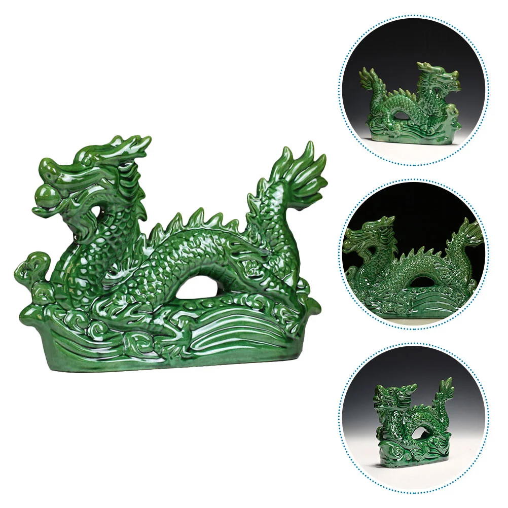 

Ceramic Chinese Fengshui Dragon Figurine Statue Mini 2024 Year The Dragon Gift Chinese Zodiac Dragon Figurines Ceramic Hand