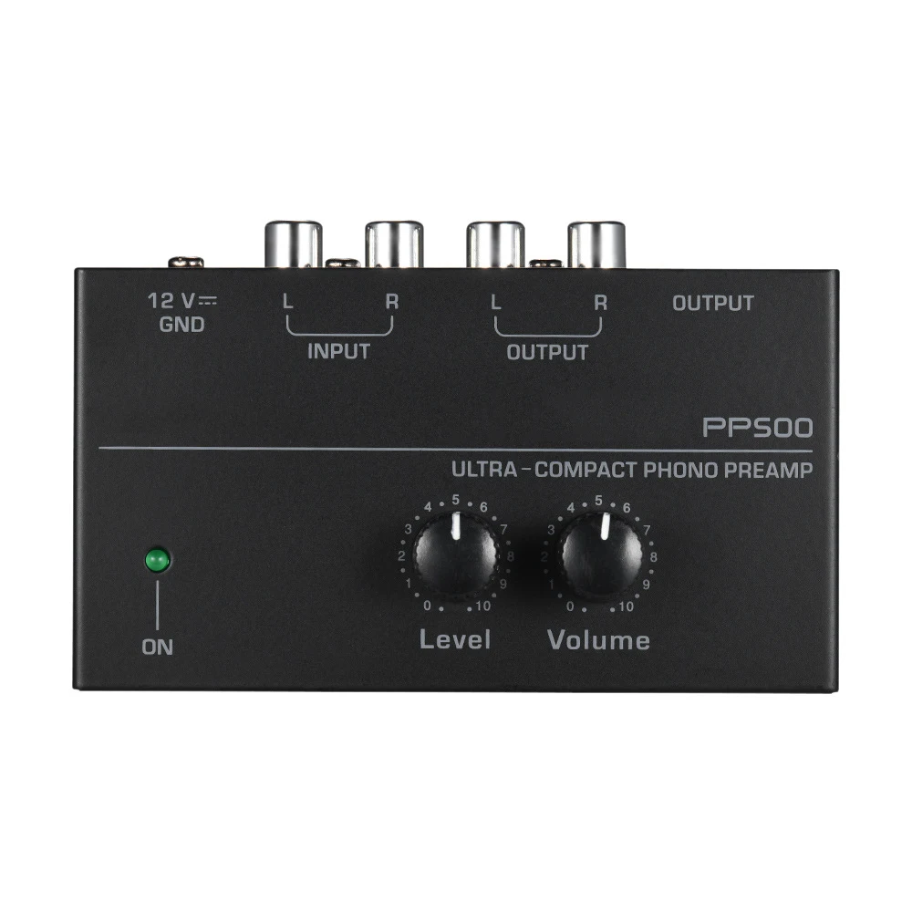 New PP500 Phono Preamp Preamplifier with Level Volume Control for LP Vinyl Turntable 3