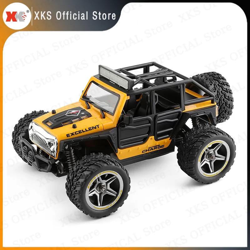 Wltoys XKS 22201 RC Car 1/22 2WD Vehicle Models Propotional 2.4G Control Withe W/Light Off-Road Climb RC Truck Toy for Kids Gift 4