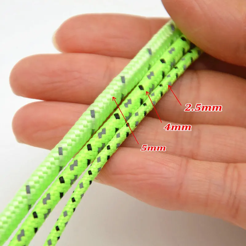 Reflective Tent Rope 5M/10M/20M/50M Camping Hiking Accessories