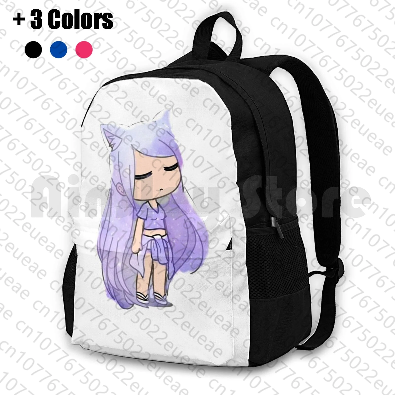 

Gacha Life-Cute Gacha Girl-наружный походный рюкзак водонепроницаемые бирки для кемпинга и путешествий Gacha glife Chibi Kawaii Аниме Манга