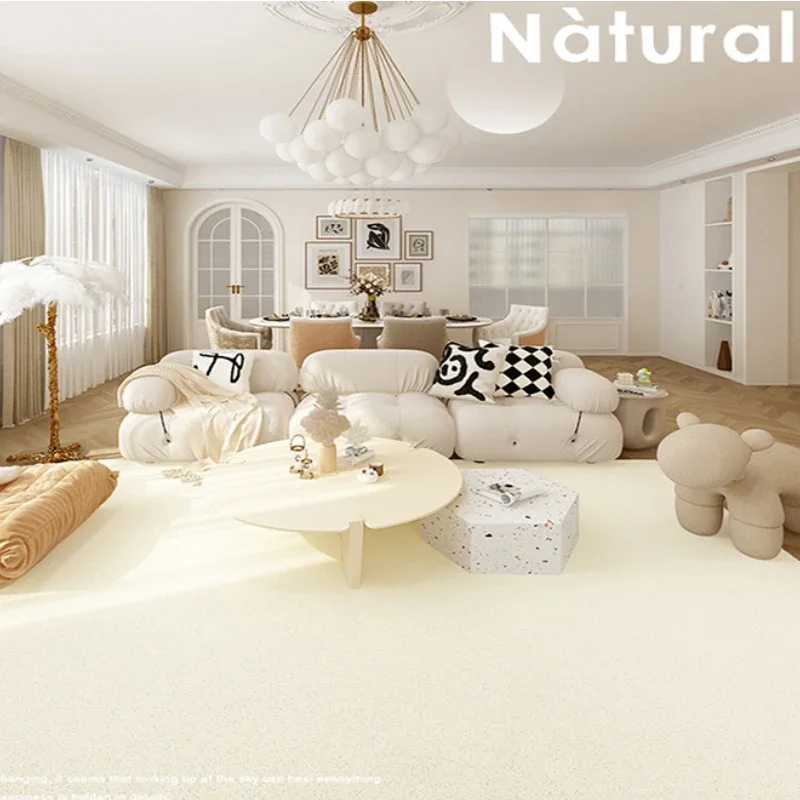 

2023 Solid Color Plush Carpet Modern Carpets for Living Room Minimalist Bedroom Decor Fluffy Soft Rug Home Large Area Floor Mat