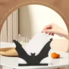 1PC black bat tissue holder, creative design, home and office decoration crafts, essential choice for holiday gifts 1