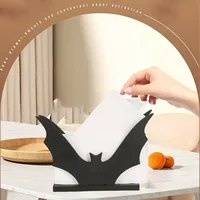 1PC black bat tissue holder, creative design, home and office decoration crafts, essential choice for holiday gifts 1