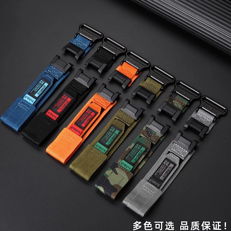 Enhanced Nylon Men's Watch Strap with Soft Breathable Adjustable Design