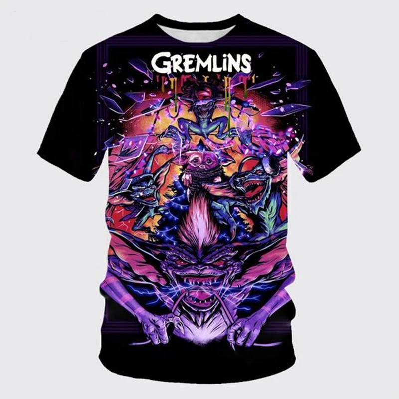 thumbnail image 1 of Camisetas con estampado 3D de Gremlins para hombre y mujer, ropa de calle Harajuku divertida y fresca, de película de comedia, a la moda, nueva, 1 of 5