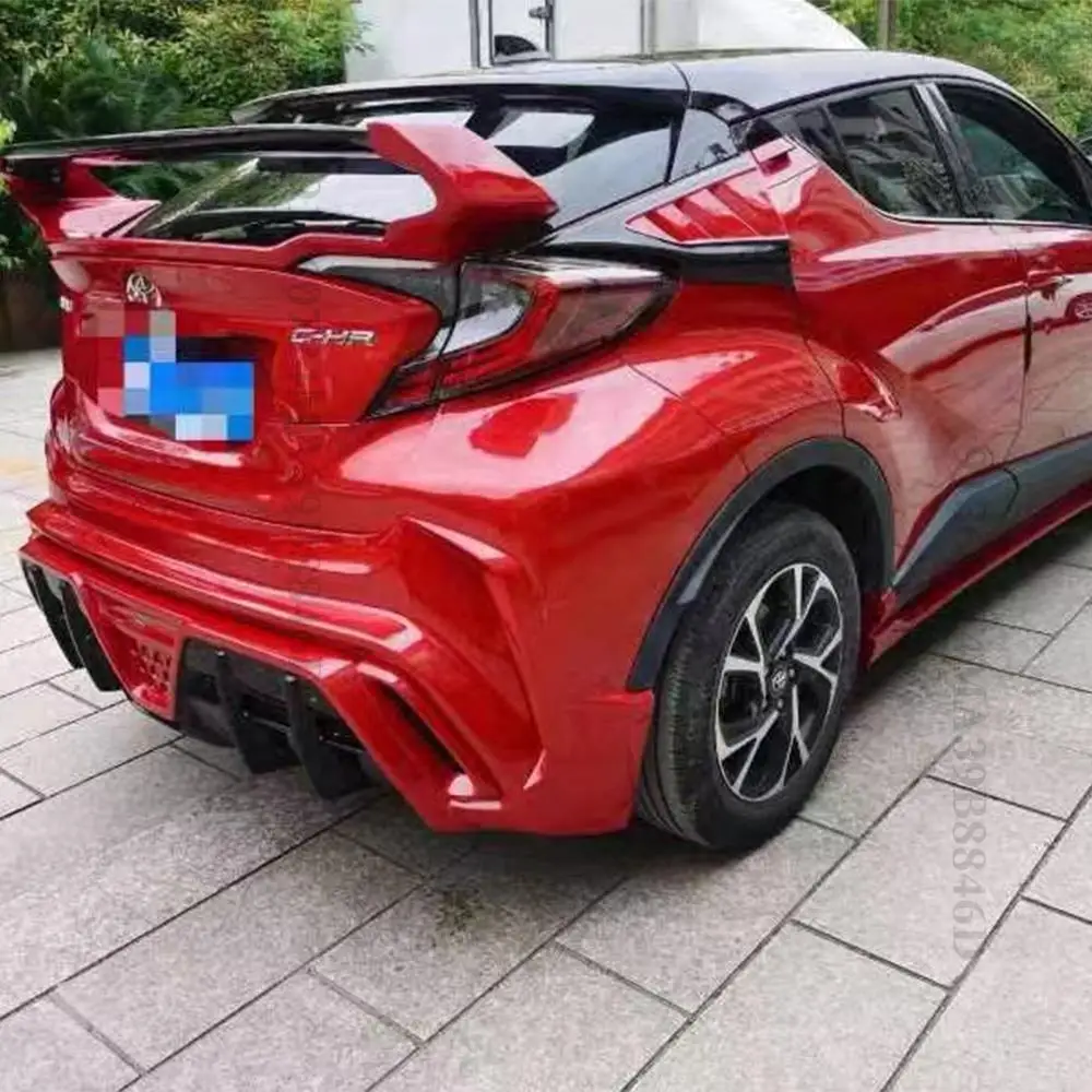 New Style Triangle Window Shutters Blinds Louver Sport Cover Trim For TOYOTA CHR C-HR 2015-2022 Tuning Accessories Wide Body Kit