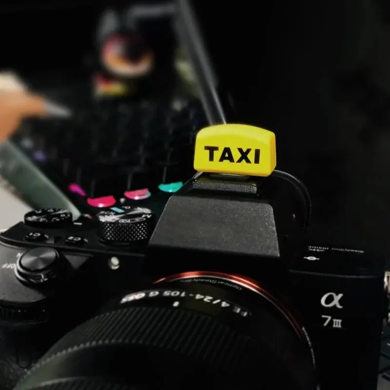 TAXI Camera Hot Shoe Cover Protective Cover Cartoon for Taxi for Sony Canon Nikon Olympus Panasonic Pentax Camera Accessories camera accessories