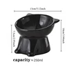 1pc Black White Cat Bowl Cat Bowl Pet Bowl Pet Supplies Plastic Cat Bowl Dog Bowl Cat and Dog Universal Pet Bowl Pet Accessories 6