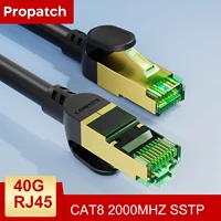 Propatch 0.2-30m CAT8 40Gbps Ethernet Cable Rj45 2000Mhz Games Networking PVC Internet Lan Cord for Laptops PS 5/4 Router RJ45