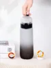1pc 650ml Flavored Water Bottle with Random 1 Flavour Pods Air Water Bottle Frosted Black Air Sport Fitness Camping Cup 5