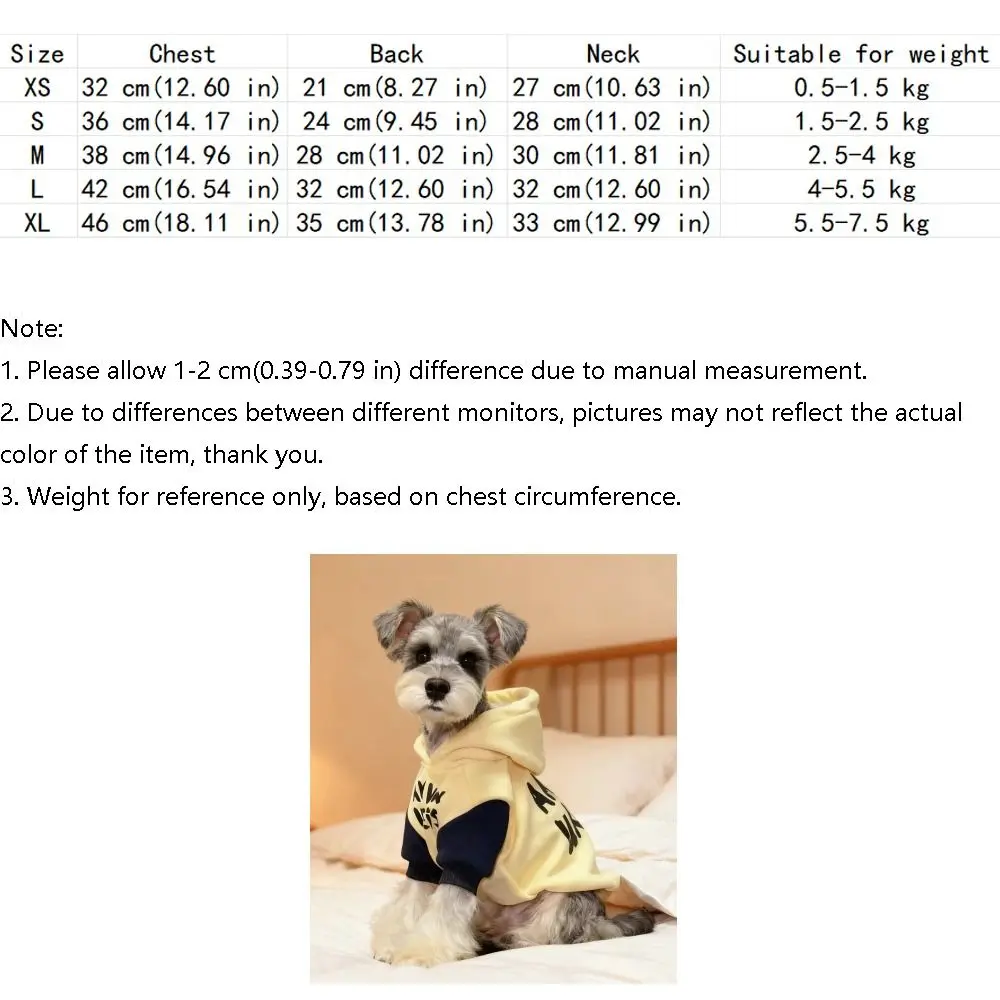 패션 레터 패턴 따뜻한 강아지 후드티 두꺼운 포근한 투레그 강아지 옷 편안한 부드러운 강아지 후드 스웨트셔츠 데일리룩