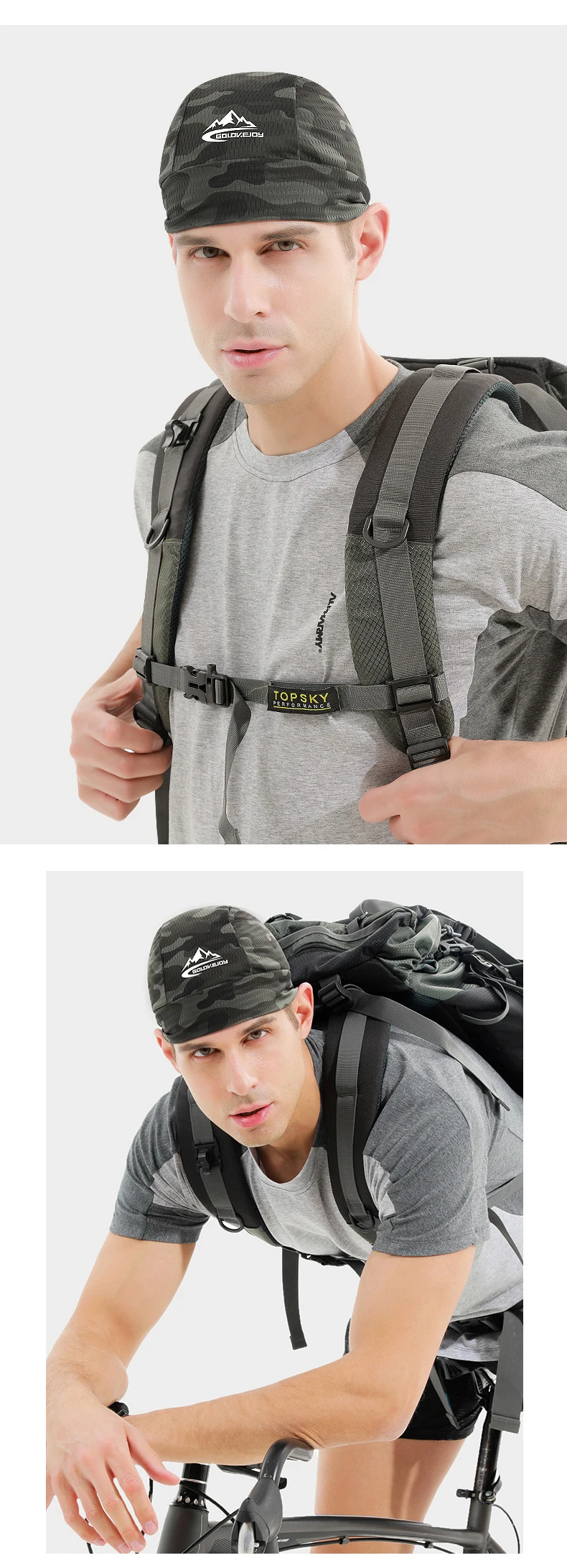 Sommer-Schädelkappen für Männer und Frauen, Sonnenschutz, Eisseidenhut, schnell trocknend, Radfahren, atmungsaktiv, Laufen, Unisex, Mützen, Wandern, Sport – Detail 10