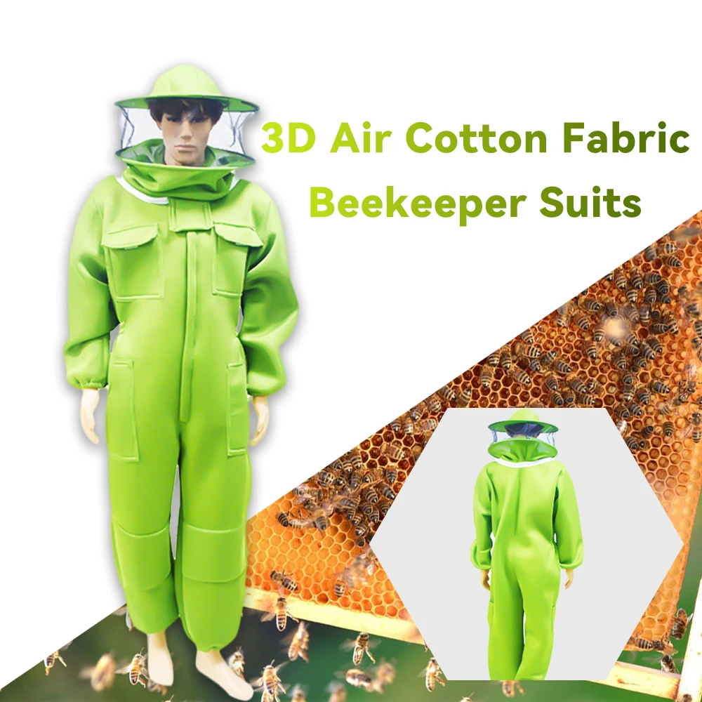 Beekeeping Clothing 3D Air Cotton Fabric Bee Suits Beekeeper Suits
