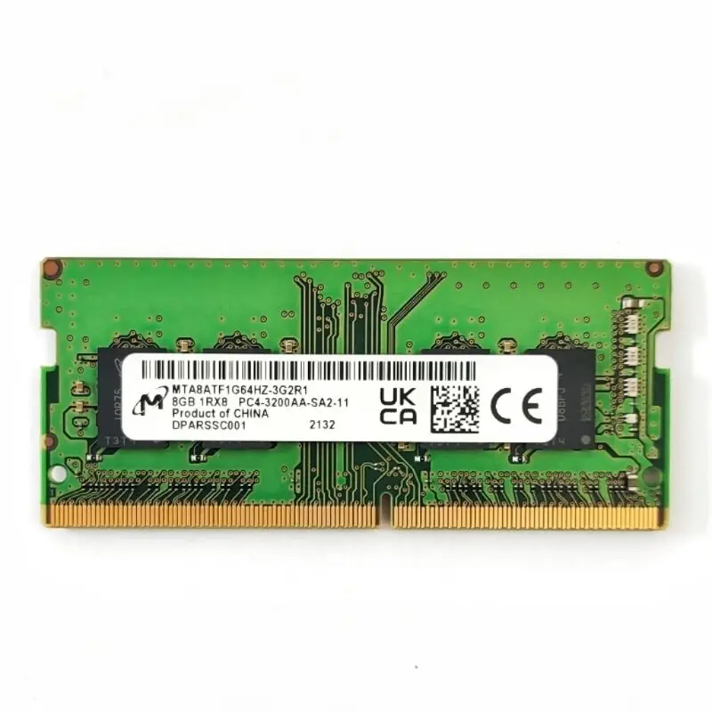 マイクロン DDR4 ram 8 ギガバイト 3200Mhz 260Pin 1.2V ラップトップ
