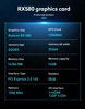 JIESHUO AMD RX 580 16GB Gaming Graphics Card GDDR5 GPU 256-bit PCI-E 3.0X16 RX580 16G Desktop Computer Video Office KAS ETC RVN 2
