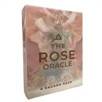 44-Card Deck The Rose Oracle Cards Dreamy Romantic Beautiful Design Pattern For Friends Holiday Gift Board Game Child Toys 1