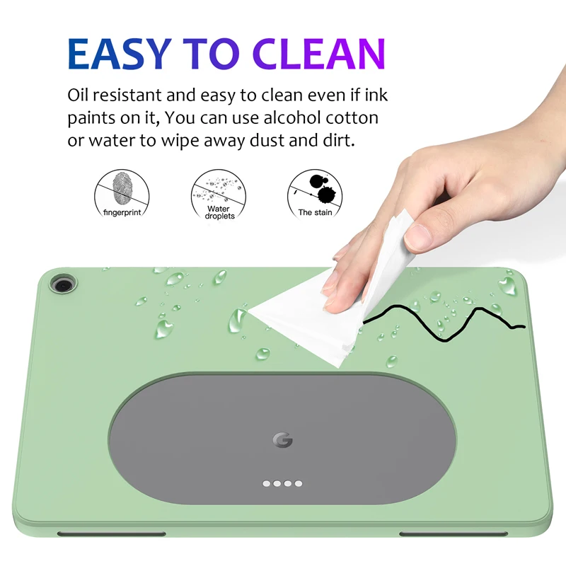 Silicone Líquido Ultra Fina Capa com Flocagem para Tablet Google Pixel Estojo Premium Macio 2023 - Imagem 3