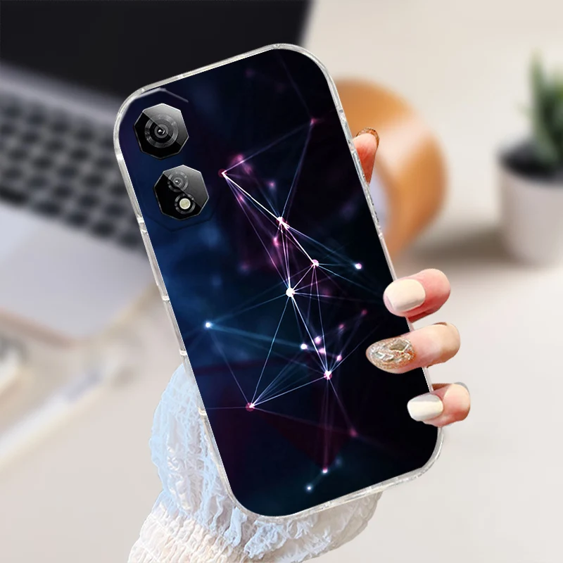 Shockproof Clear Silicone TPU Phone Case with Cute Animal Design