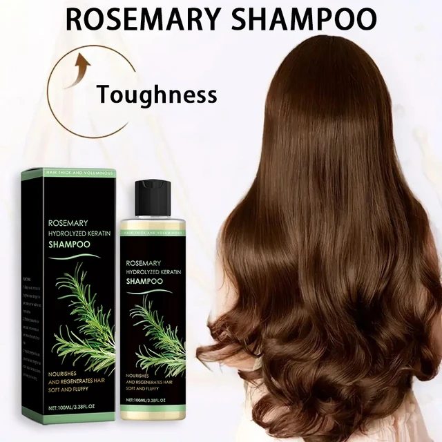 Rosemary Hydrolyzed Keratin Shampoo,Scalp Gentle Cleaning Treatment,Hair Nourishing Volumizing Moisturizing Strengthening Care