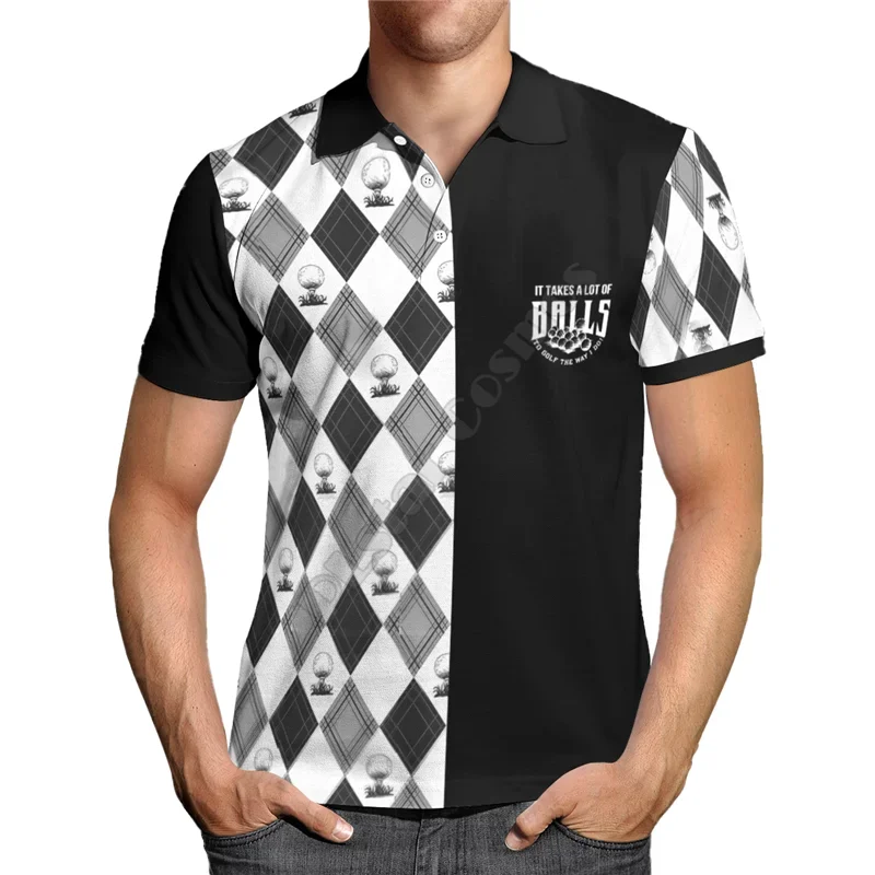 

Fashion Hawaii Polo Shirts Golf Camouflage 3D All Over Printed Men for Women Summer Short Sleeve T-shirts Style-12