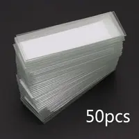 Single Flat Microscope Glass Slides Reusable Laboratory Lens Adapter 50pcs 1