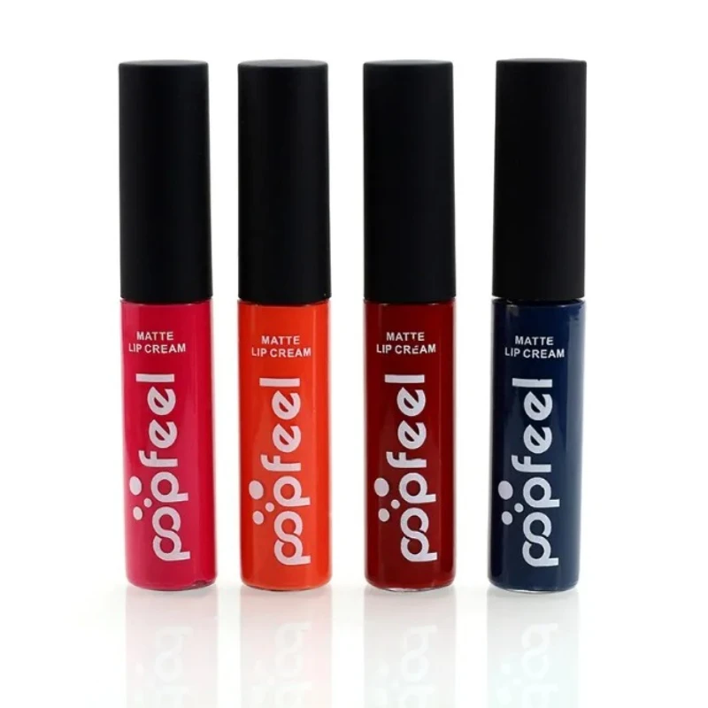 Makeup Waterproof batom Tint Lip Gloss Red Brown Nudes Long Lasting Liquid Matte Makeup Lipstick lip makeup lip glaze lip tint lip gloss lip lacquer lip stain