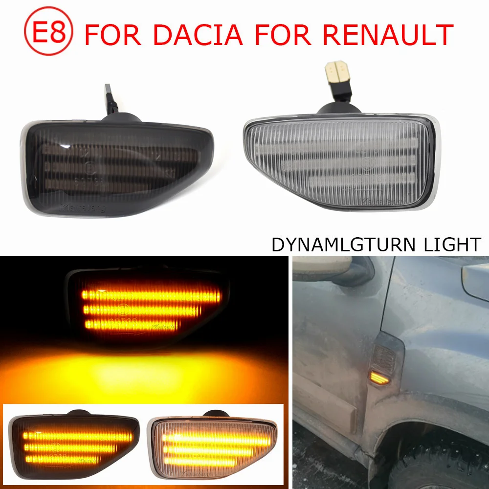 Indicatore Ambra Ripetitore Lampade Per Dacia Sandero 2 Logan 2 Duster 2 Renault Stepway Indicatore Laterale Dinamico Indicatore Di Direzione