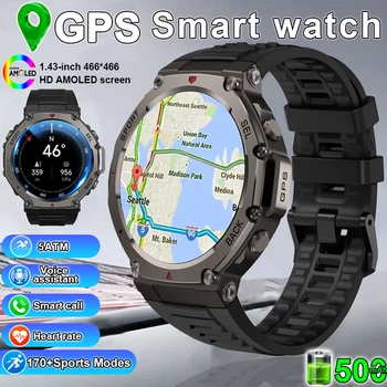 2025 Nuovo Per Xiaomi IOS Orologio Intelligente All'aperto GPS Chiamata Bluetooth 10ATM Impermeabile Localizzatore di Navigazione da uomo Sport Fitness Smartwatch