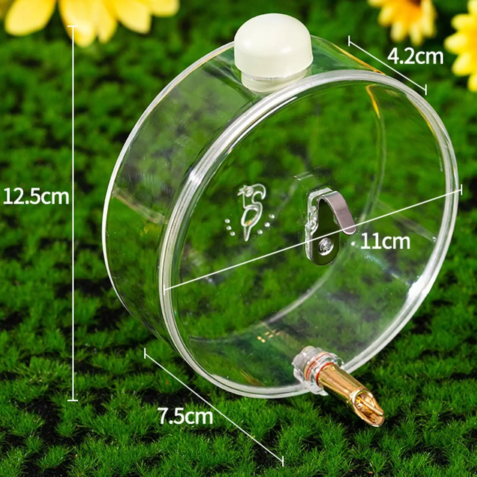 Parrot Bird Water Feeder Bird Water Fountain Water Bottle Bird Waterer Automatic for Canary Budgie Parakeet Dove Lovebirds