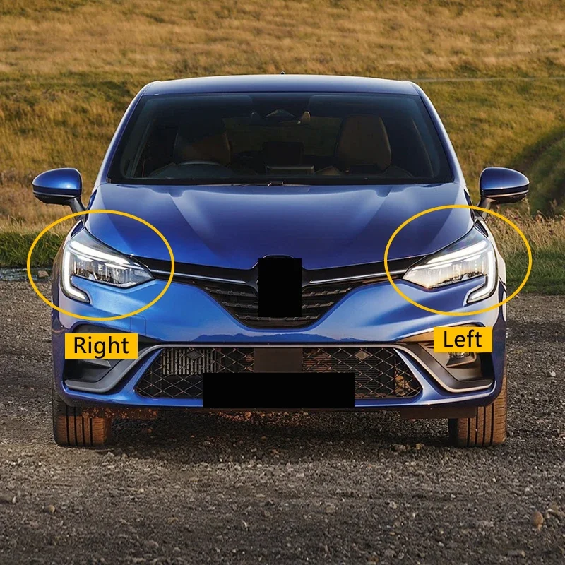 Vetro Faro Sostitutivo Per Renault Clio 5 (2019) – Copri Lente Sinistro In Vetro, Stabile E Durevole, Protezione Da Polvere E Acqua