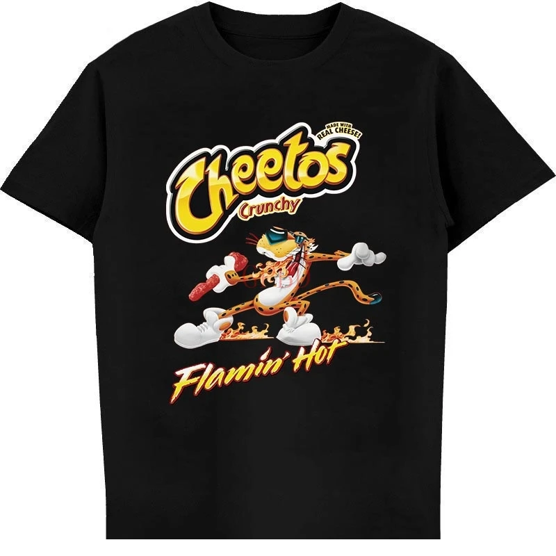 Maglietta Da Uomo Flamin Hot Cheetos Maglietta Unisex Stampata T-Shirt Tees Top