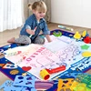 Magic Water Drawing Mat Coloring Doodle With Reusable Magic Pens Montessori Painting Board Educational Toys Kids Gift 100x80CM 1